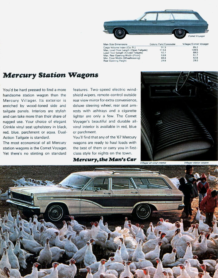 1967 Mercury Brochure Page 4